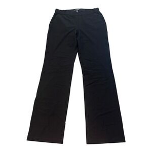 Eileen Fisher Women's Black Pants Size S‎ Petite Straight Leg Pull On Stretch